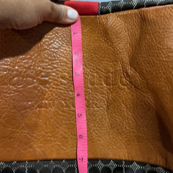 Kate Spade Brown Jacquard Red & Brown Bag - Picture 12 of 16